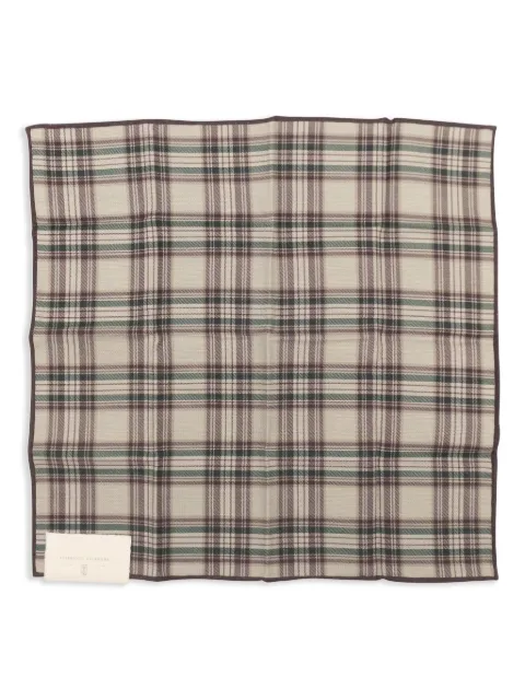 Brunello Cucinelli plaid-check pocket square