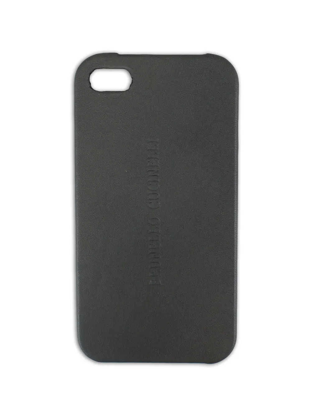 Brunello Cucinelli leather iPhone case - Grigio