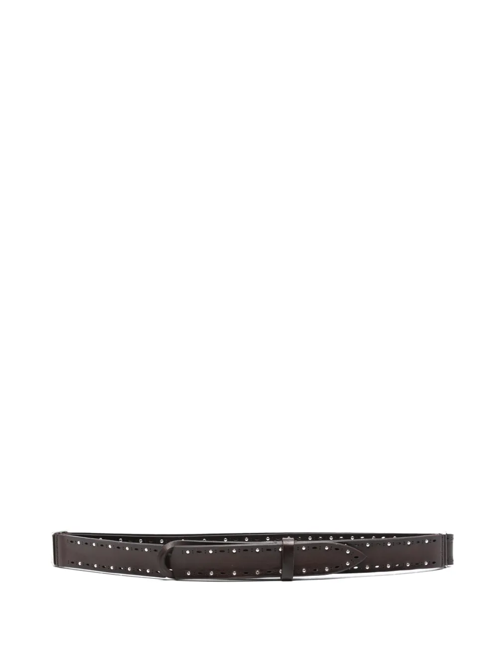 Orciani Stud-embellished Belt In Brown