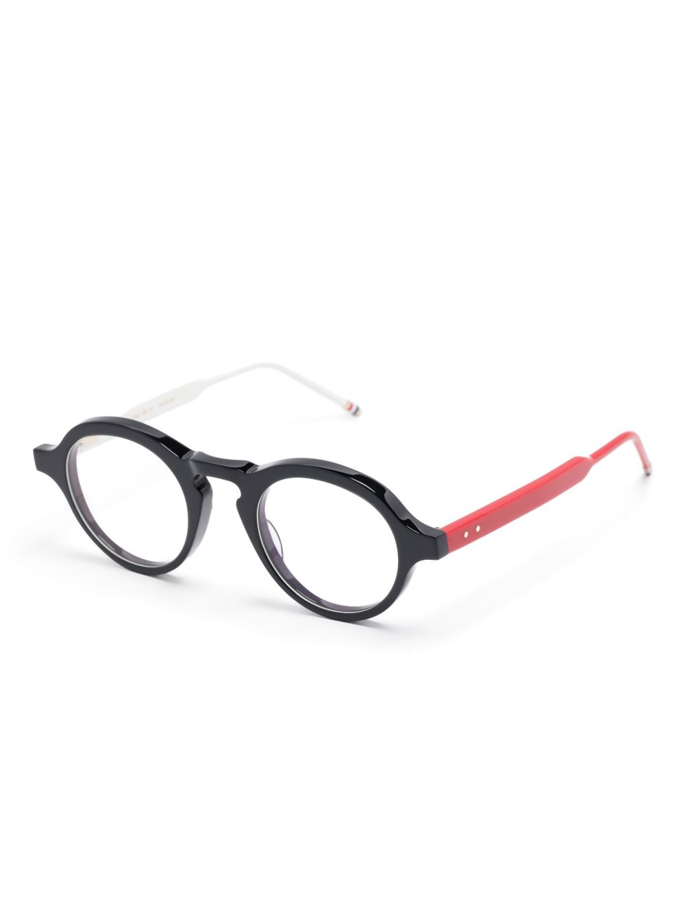 Thom Browne Eyewear Bril met rond montuur - Zwart