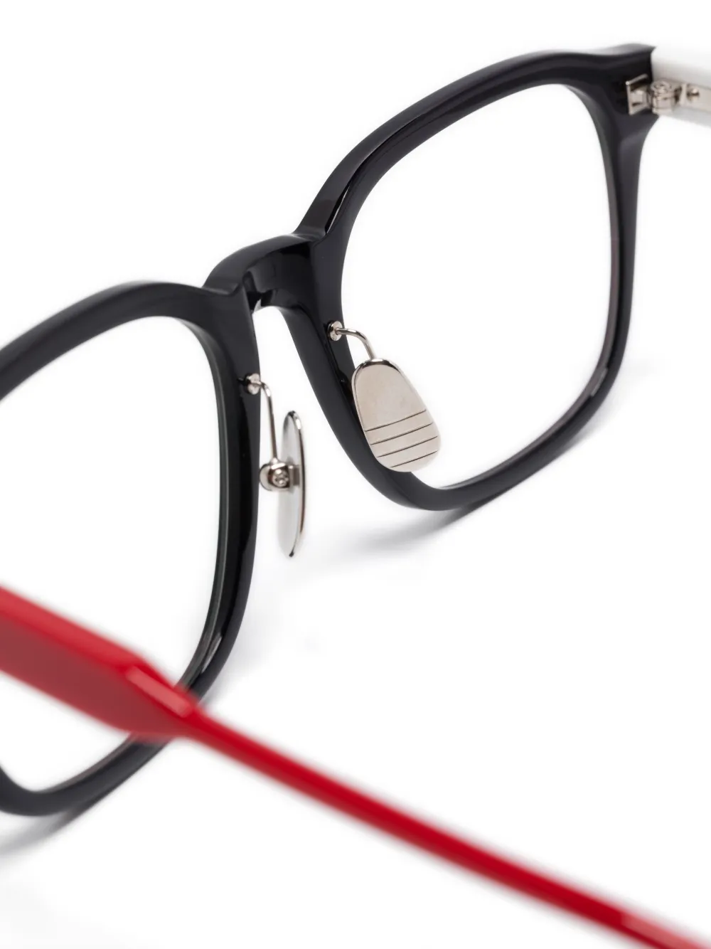 Thom Browne Eyewear Bril met vierkant montuur Zwart
