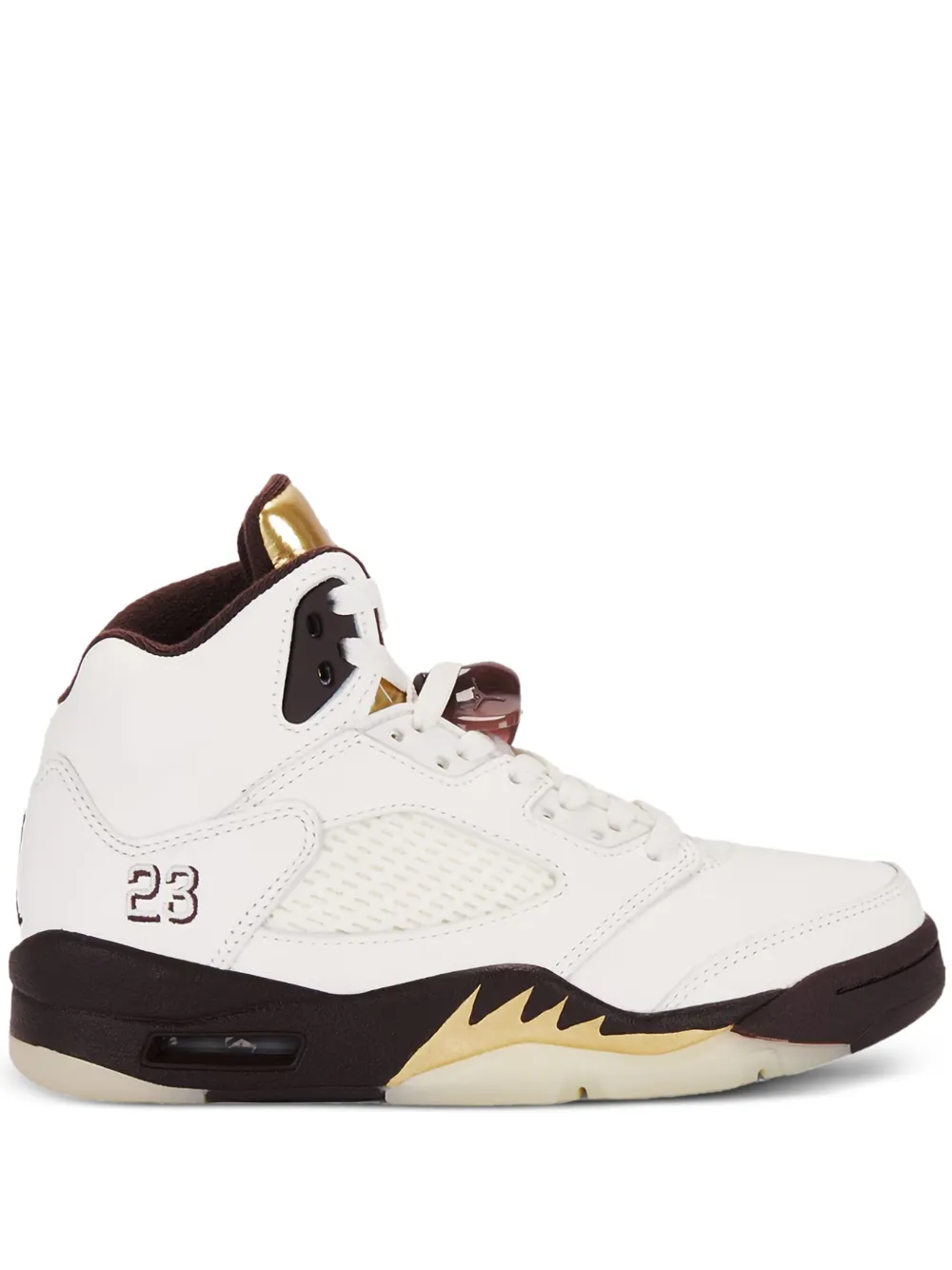 Jordan Air 5 Retro "Earth Metallic Gold Sail Muslin" sneakers White