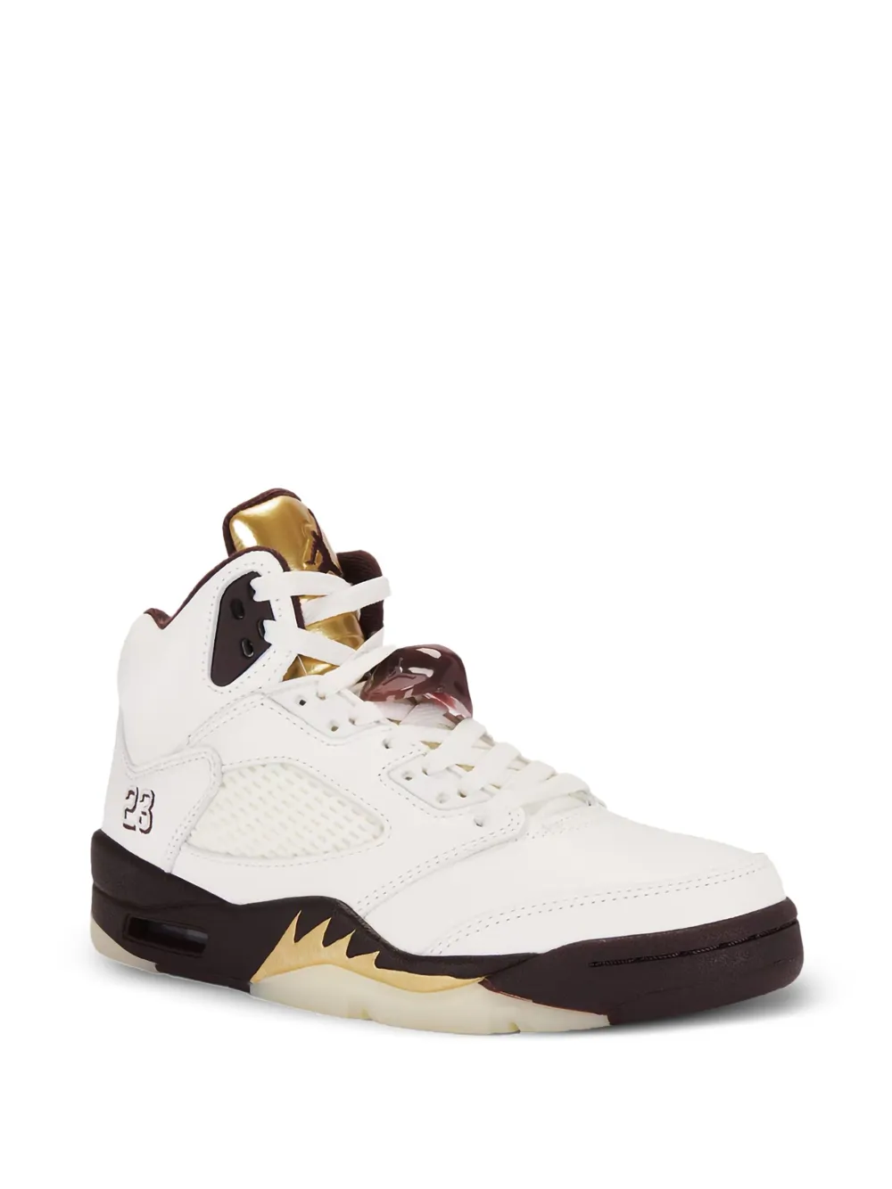 Jordan Air 5 Retro "Earth Metallic Gold Sail Muslin" sneakers White