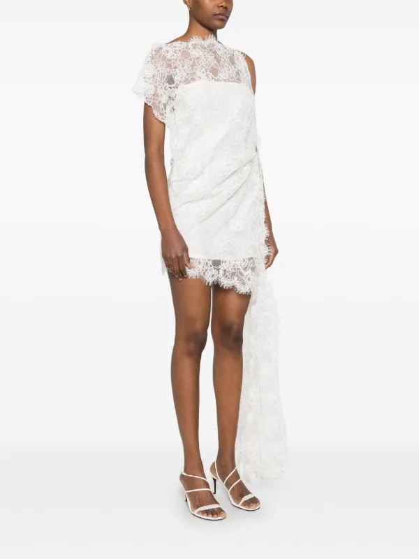 Christopher Esber Floating Lace Mini Dress | White | FARFETCH AZ