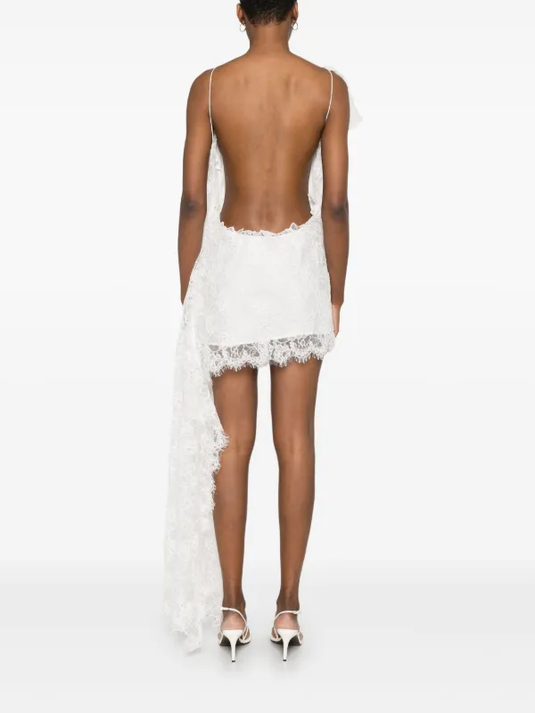 Christopher Esber Floating Lace Mini Dress | White | FARFETCH AZ