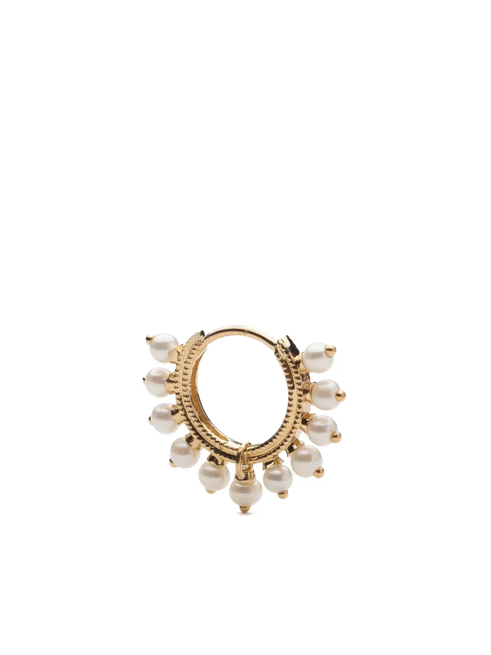 18kt yellow gold Coronet single earring