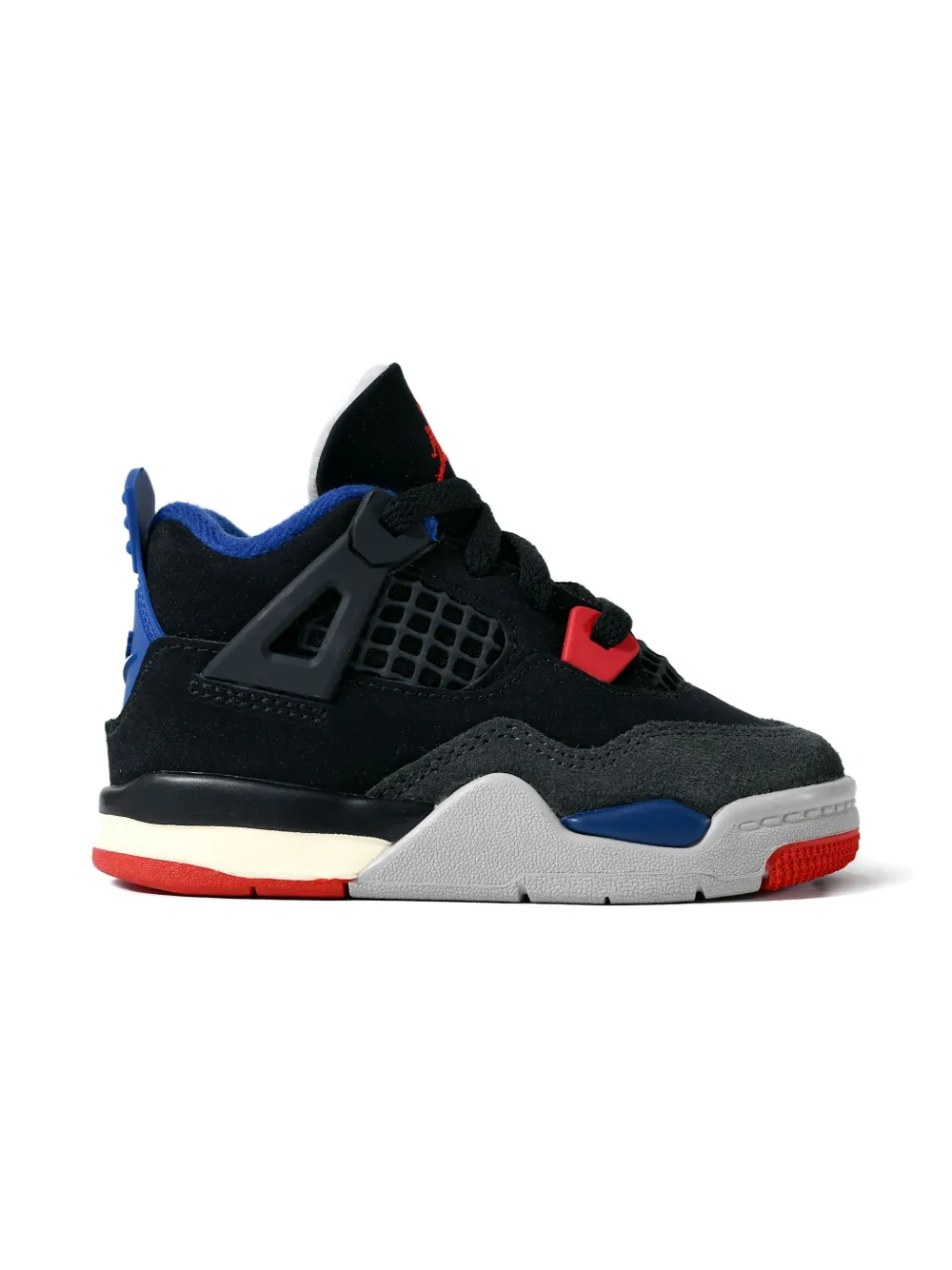 Jordan Kids Air Jordan 4 TD Rare Air sneakers - Black/Fire Red/Deep Royal Blue/Dark Smoke Grey/Tech Grey