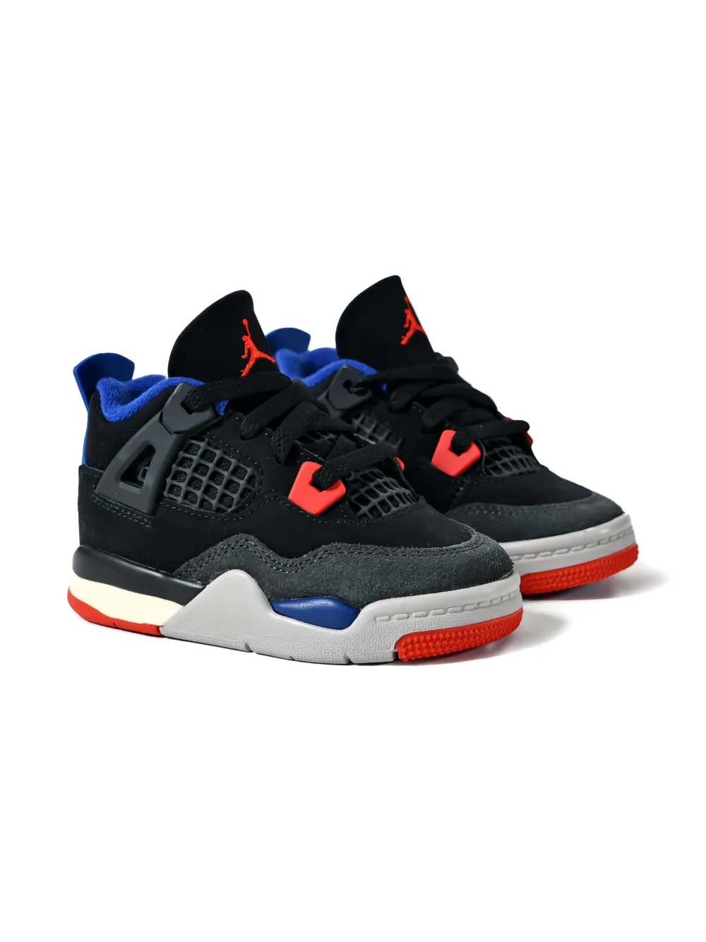 Jordan Kids Air Jordan 4 TD "Rare Air" sneakers Black Fire Red Deep Royal Blue Dark Smoke Grey Tech Grey