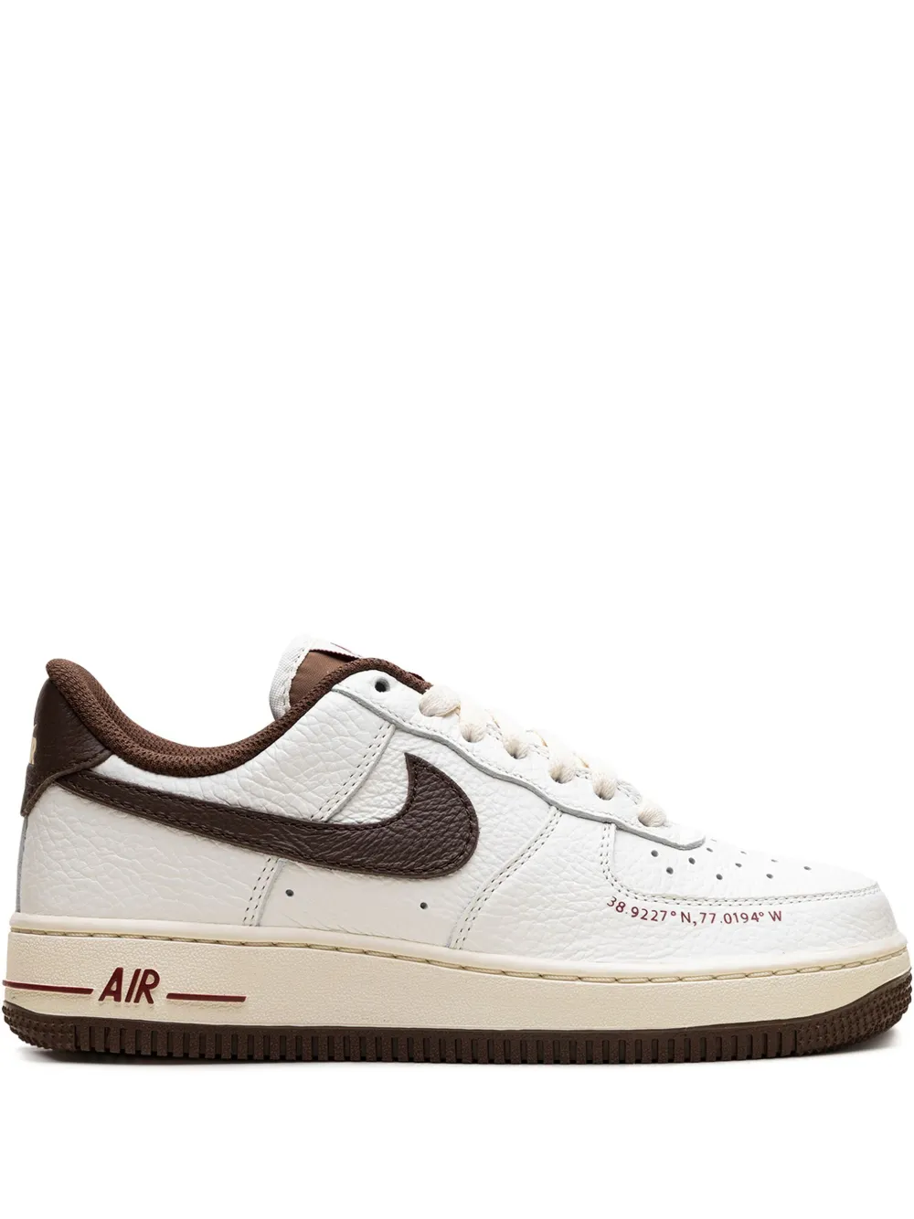 Nike Air Force 1 Low "Howard University Sail Bison Dragon Red" sneakers White