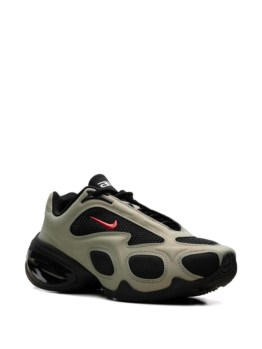 Nike Air Max Muse Black/University Red-Oil Green-Metallic Silver sneakers - Groen