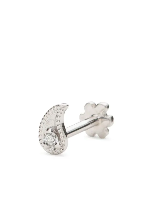 MARIA TASH 18kt white gold Paisley single earring