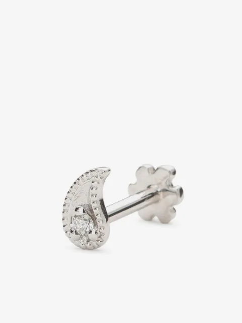 MARIA TASH 18kt white gold Paisley single earring