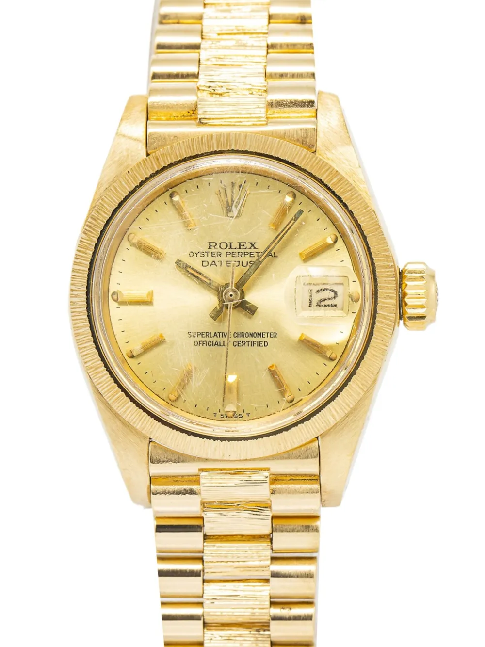 Pre-owned Rolex  Datejust 26mm In 黄色