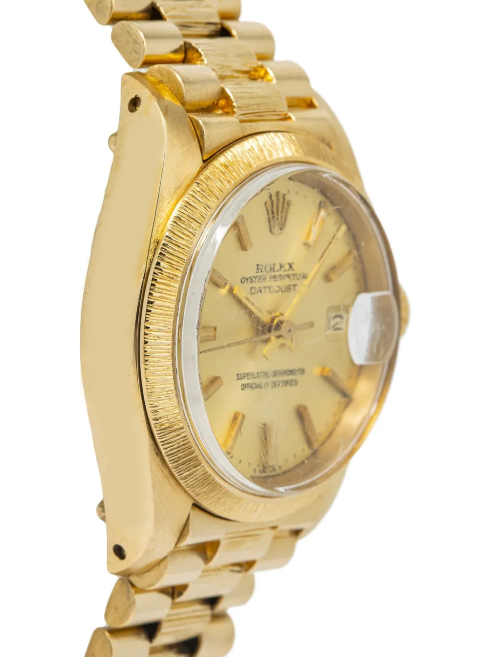 Pre-owned Rolex  Datejust 26mm In 黄色