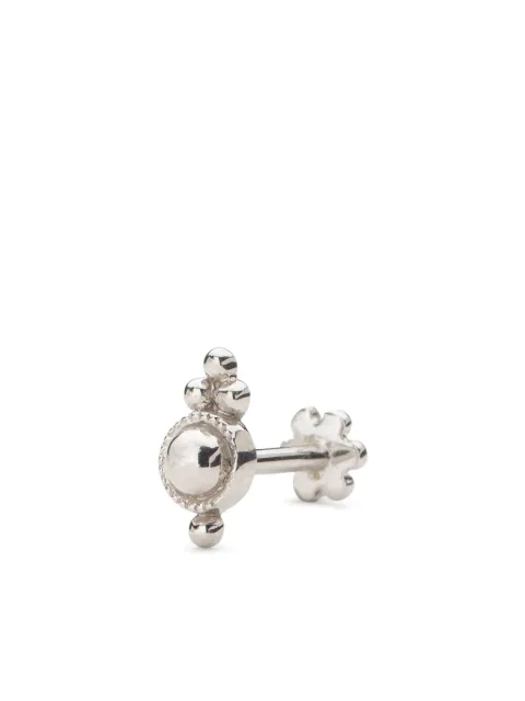 MARIA TASH 18kt white gold Ball Trinity single earring