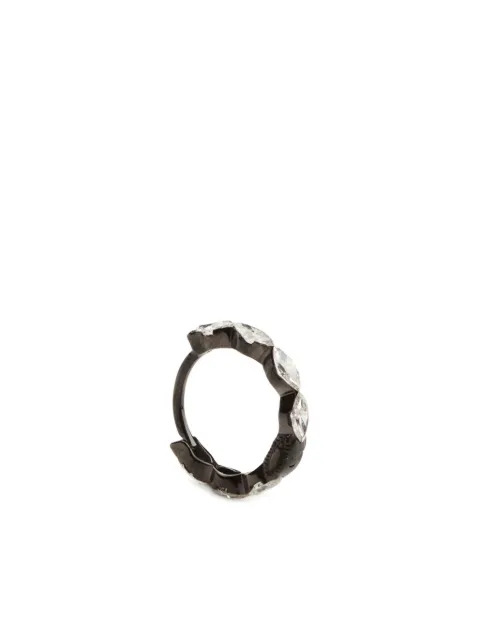 MARIA TASH 18kt black gold Invisible Marquise single earring
