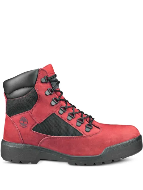 Timberland 6 Inch Field "Red/Black" boots