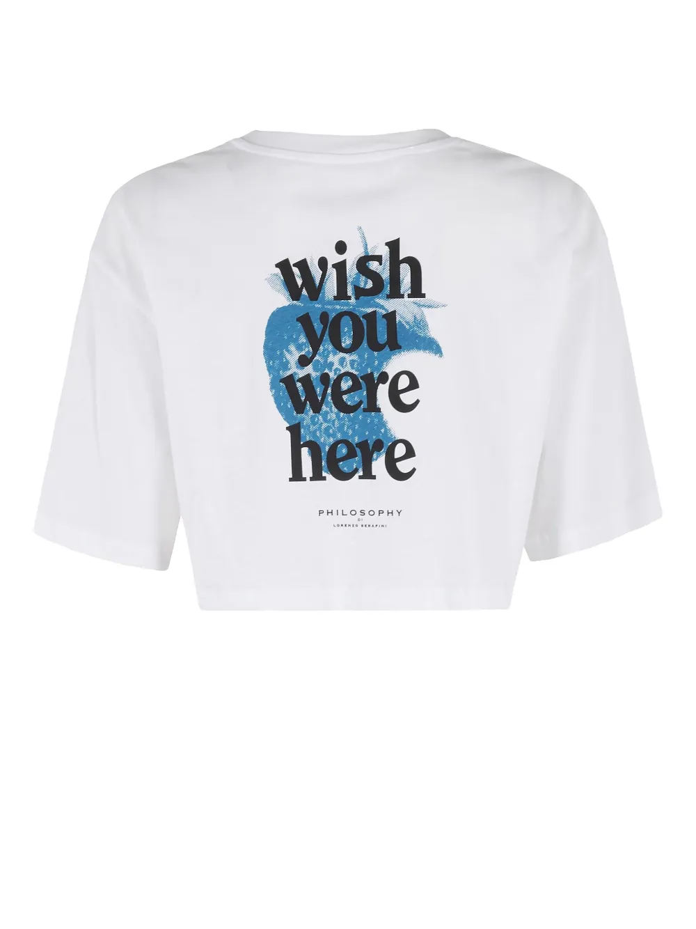 Philosophy Di Lorenzo Serafini Cropped T-shirt Wit