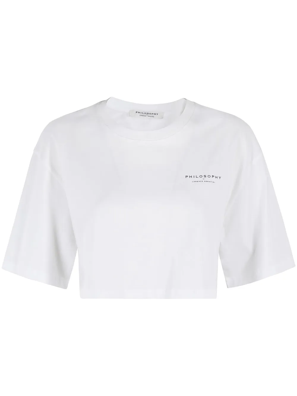 Philosophy Di Lorenzo Serafini Cropped T-shirt Wit