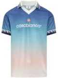 Casablanca gradient-jacquard football jersey - Blue