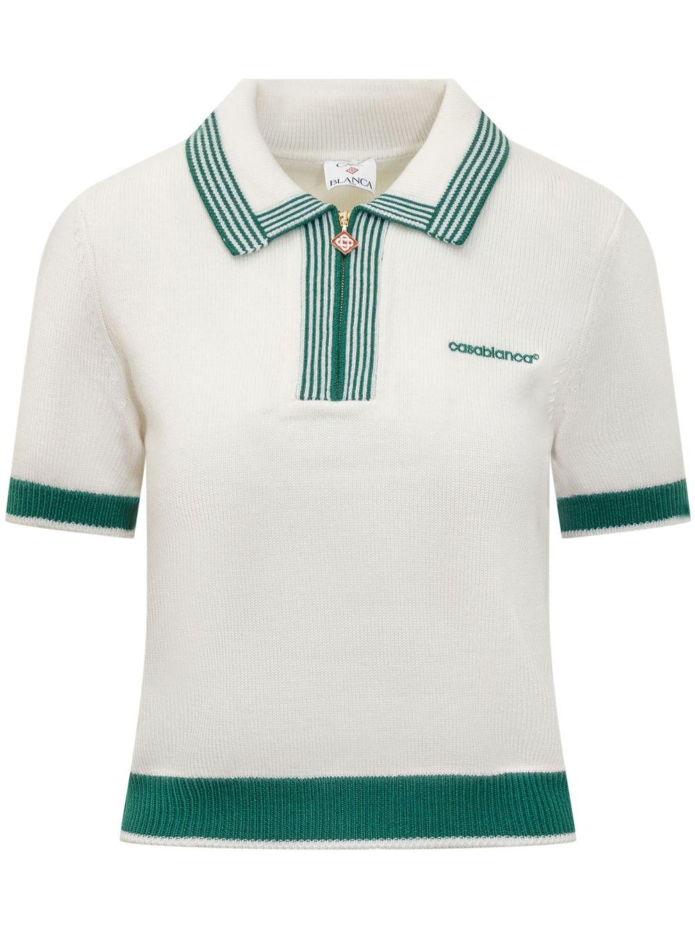 Casablanca Tennis polo top - White