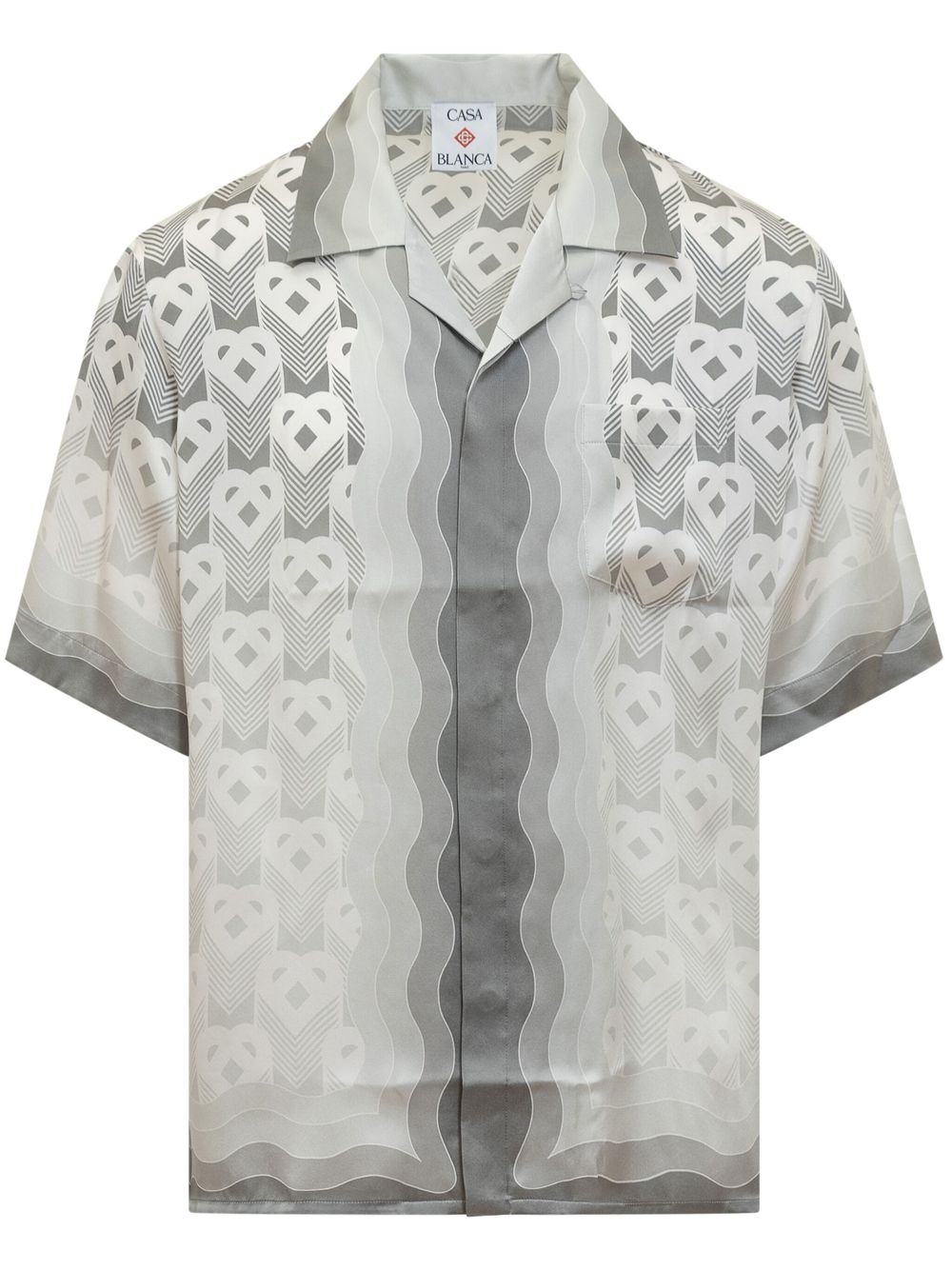 Casablanca monogram-print shirt - Grey