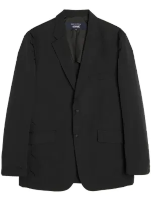 ジャケット COMME DES GARCONS SINGLE-BREASTED JACKET Comme Des Garcons Homme Plus Asymmetric Draped Hem Jacket