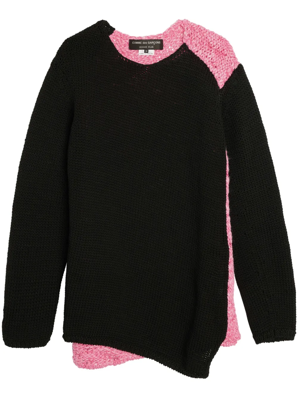 Comme des Garçons Homme Plus pull à design colour block | noir | Image 1