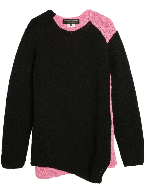 Comme des Garçons Homme Plus colour-block jumper