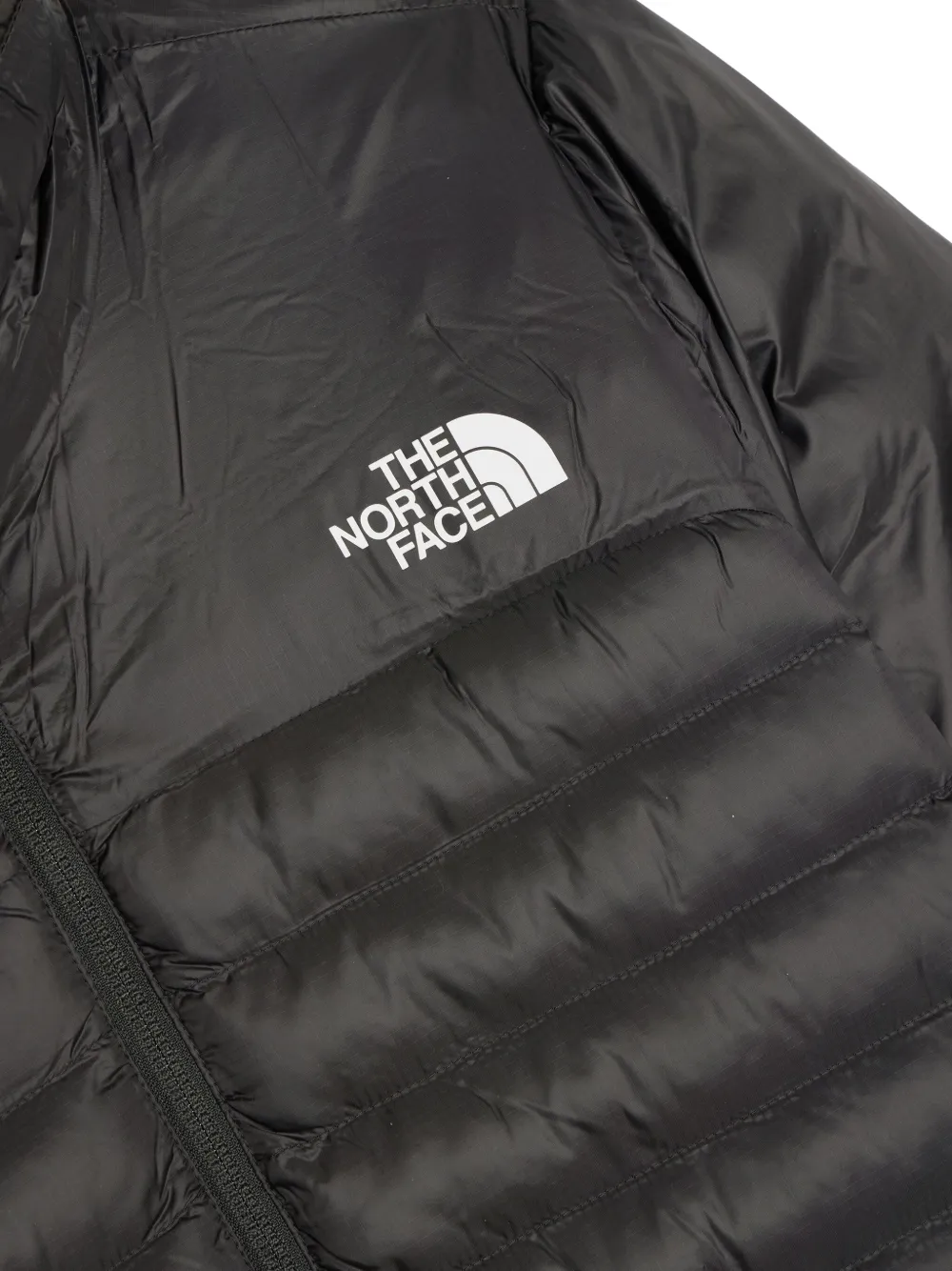 The North Face Gewatteerd jack met logoprint Zwart