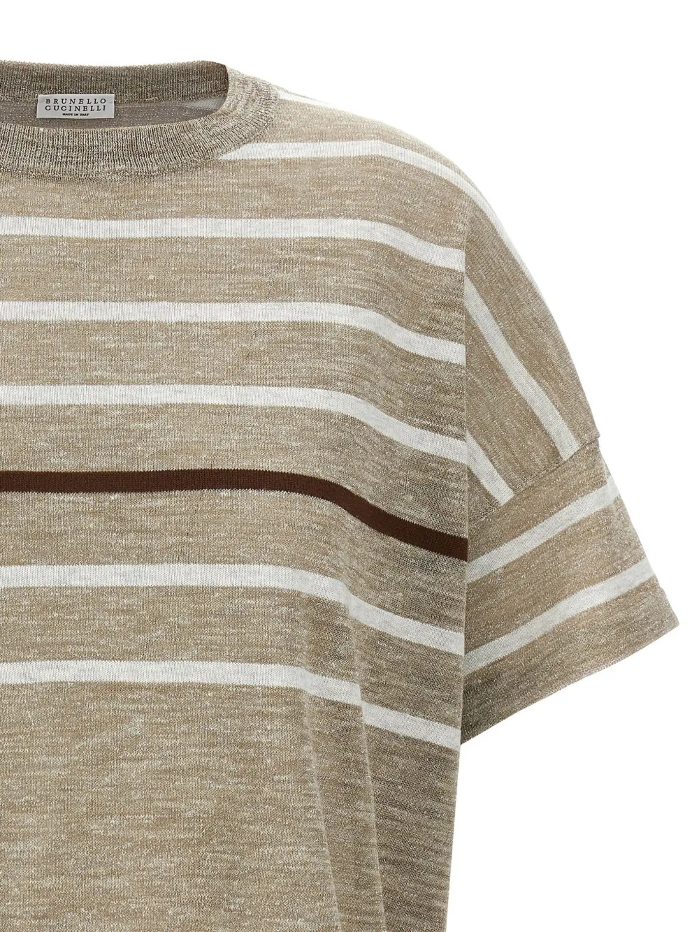 Shop Brunello Cucinelli Lurex Sweater In Neutrals