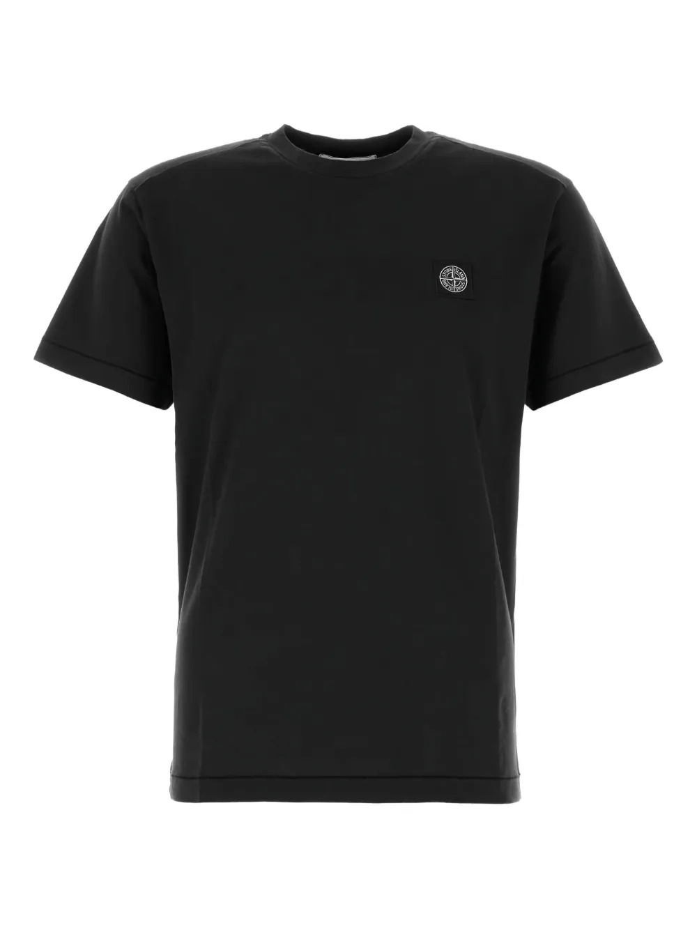 Stone Island Katoenen T-shirt Zwart