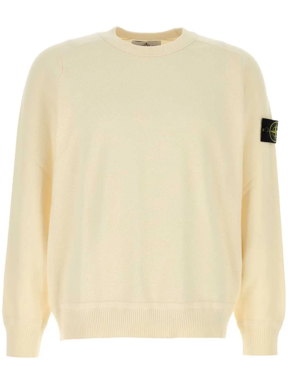 Stone Island Fijngebreide katoenen trui Beige