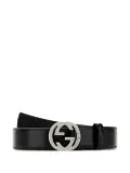 Gucci Interlocking G buckle belt - Black