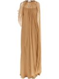 Alberta Ferretti chiffon maxi dress - Neutrals