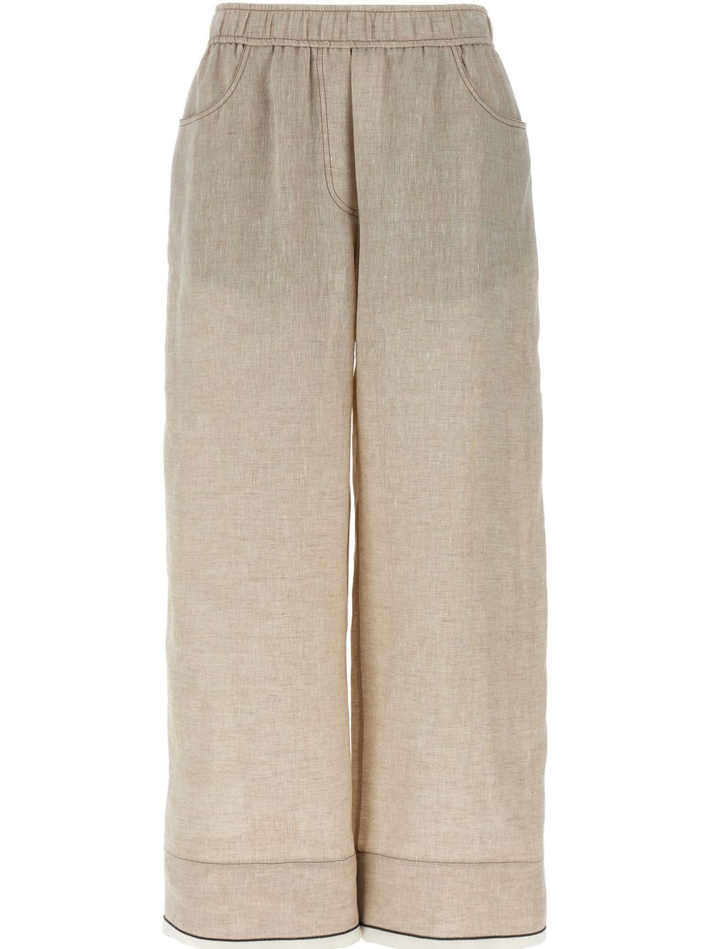 Brunello Cucinelli Monile straight-leg trousers - Neutrals