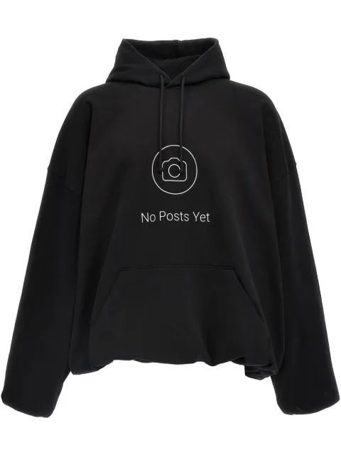 VETEMENTS No Posts 图案印花连帽衫