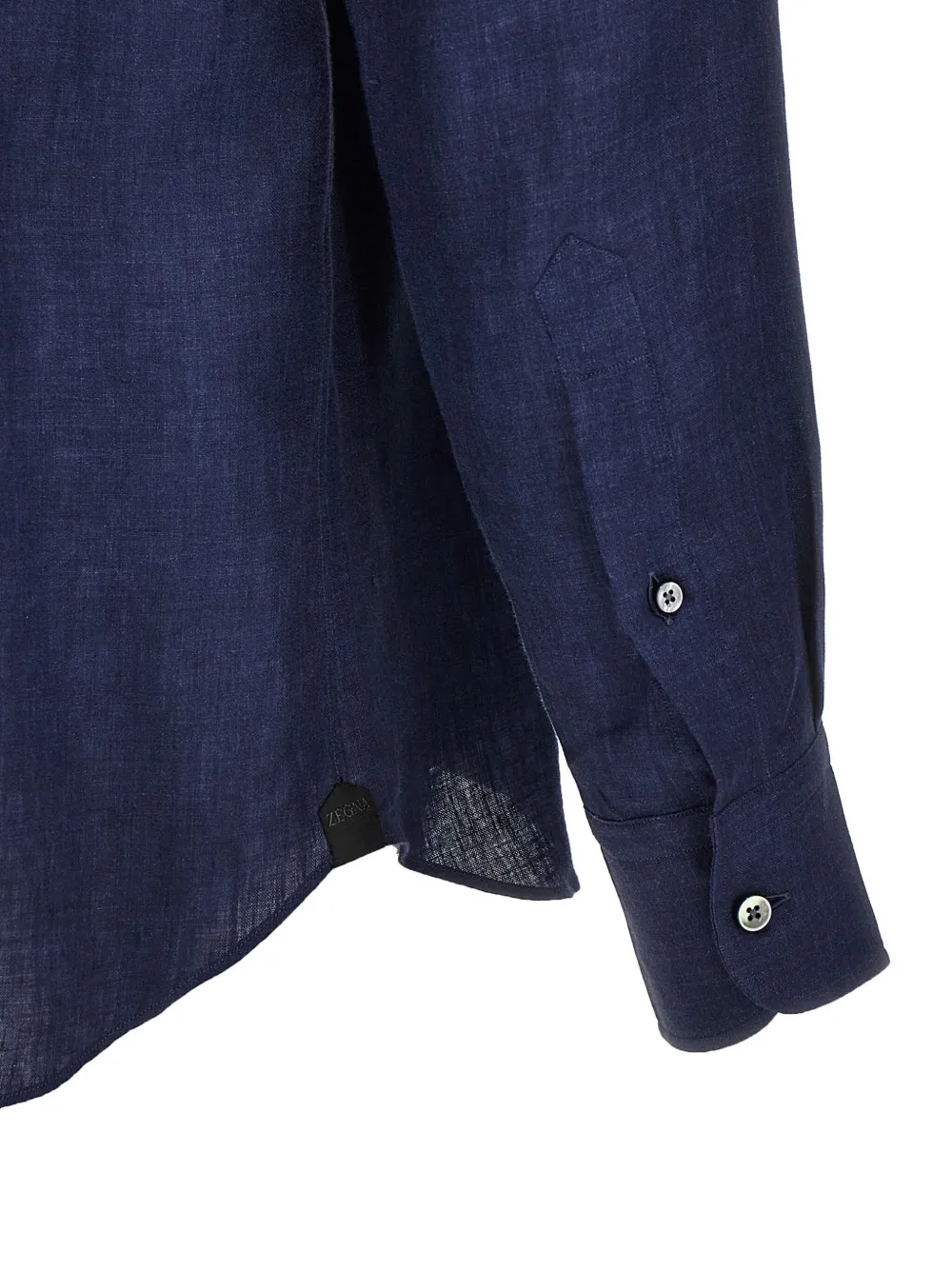 Zegna Linnen overhemd Blauw