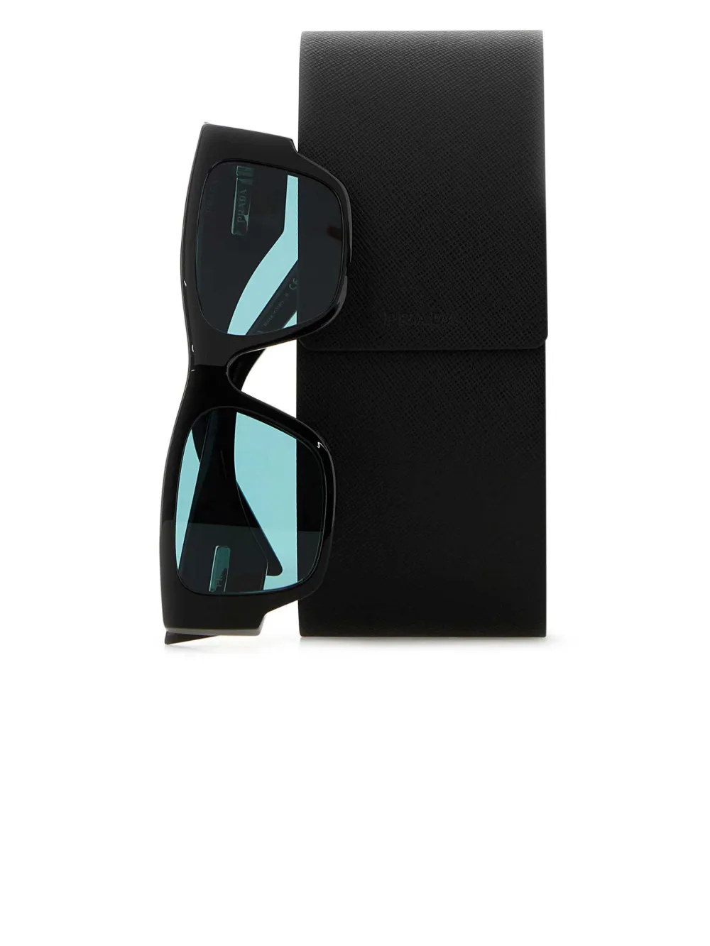 Prada Eyewear Zonnebril met vierkant montuur Zwart