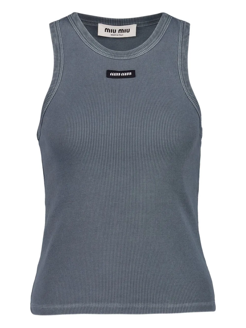 Miu Miu Geripptes Tanktop | Grau | Image 1