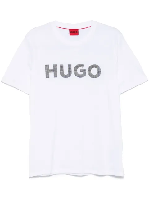 HUGO logo-patch T-shirt