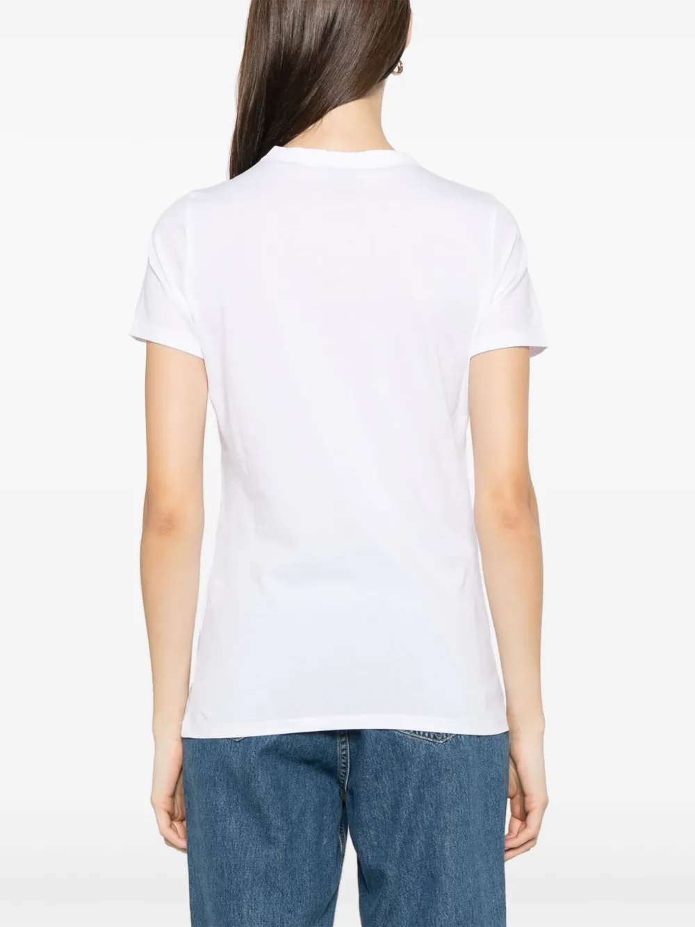 BOSS T-shirt met bloemenprint Wit