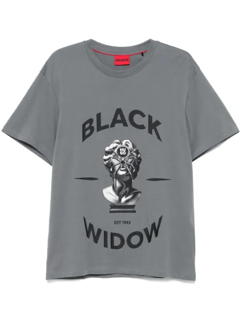 HUGO t-shirt en coton à imprimé araignée