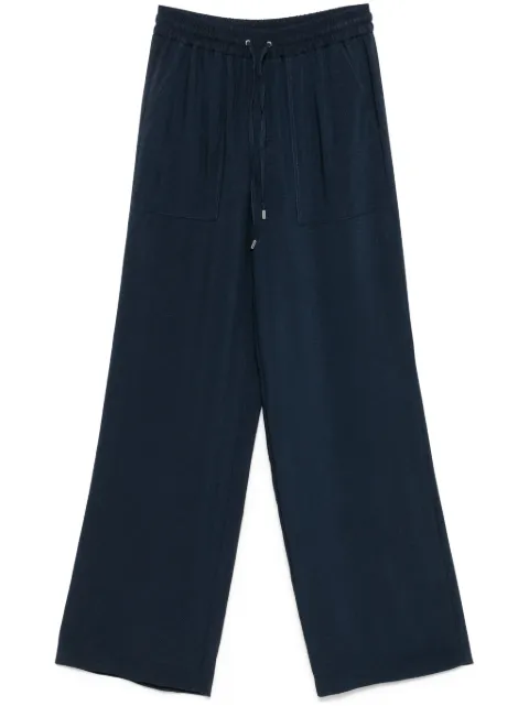 BOSS twill wide-leg trousers