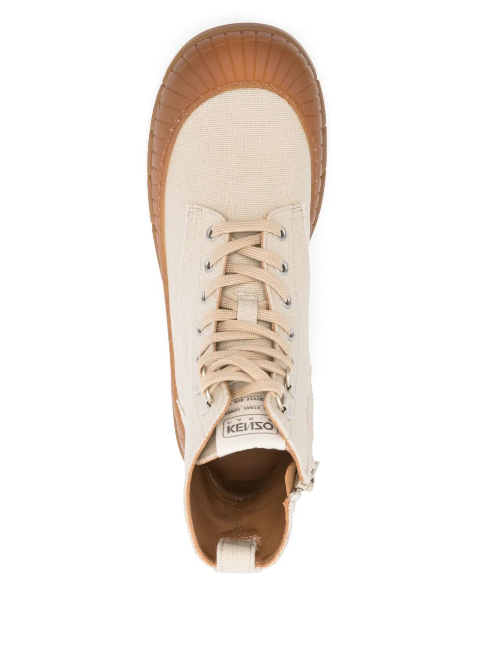 Kenzo canvas boots Neutrals