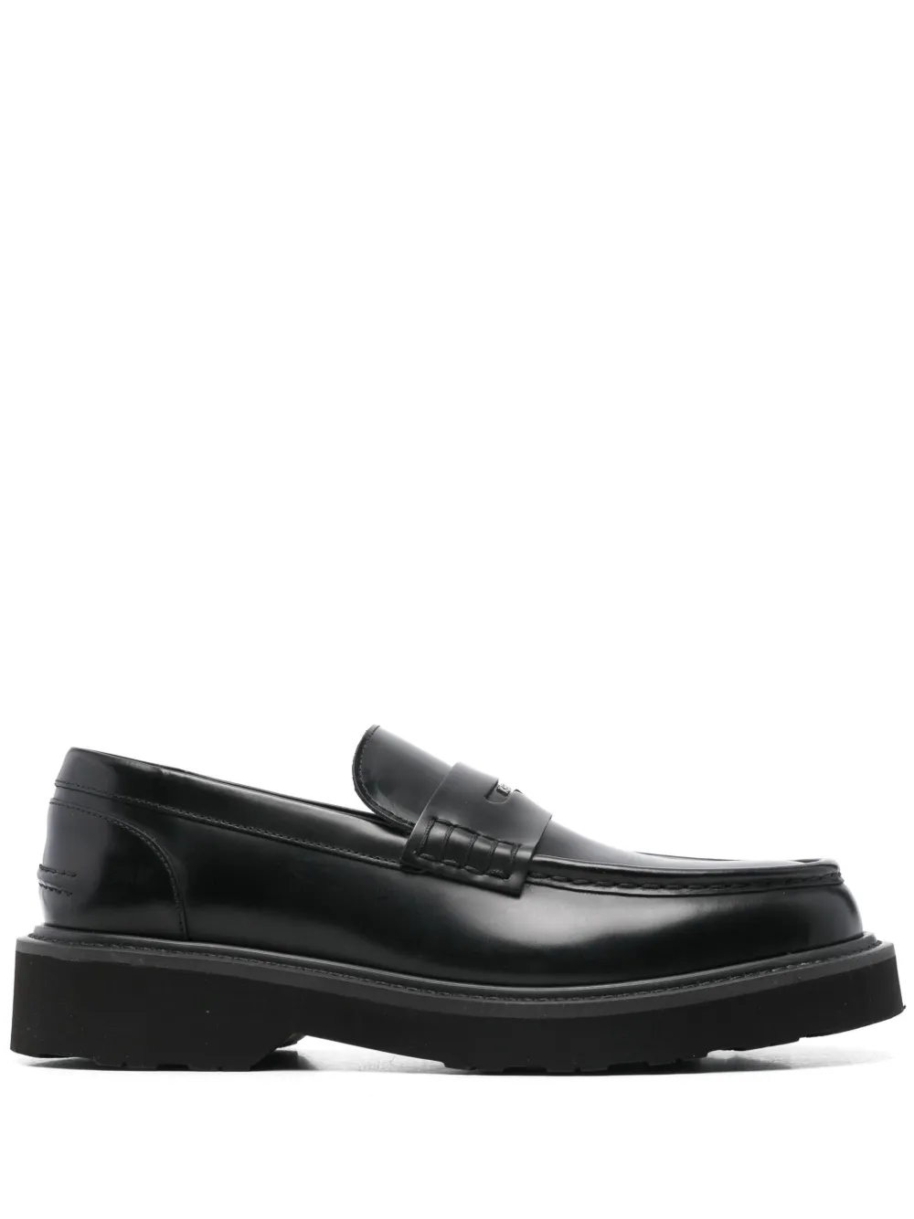 Kenzo logo-plaque loafers Black