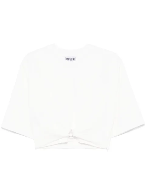 MOSCHINO JEANS ring-detail T-shirt