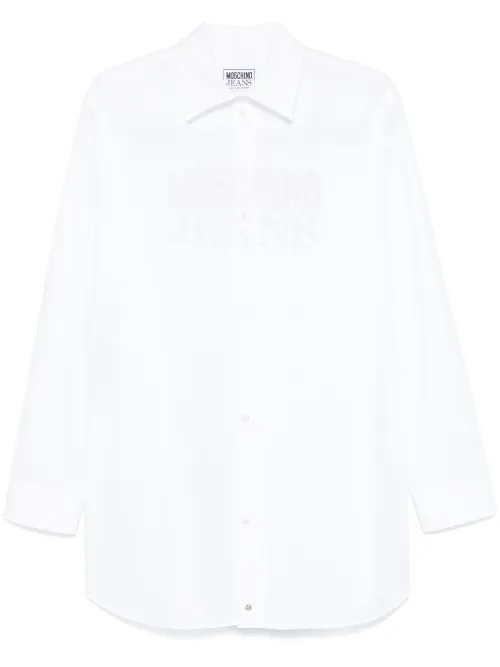 Chemise à logo imprimé - MOSCHINO JEANS - Modalova