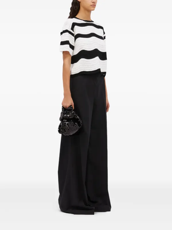 パンツ Msgm High-Waisted Virgin Wool Palazzo Trousers 28043970_57673739_600.jpg