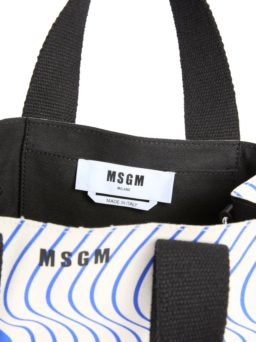 MSGM Shopper met print Blauw